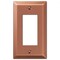 Amerelle Century Antique Copper 1 gang Stamped Steel Decorator Wall Plate 1 pk 163RAC - alternate 3